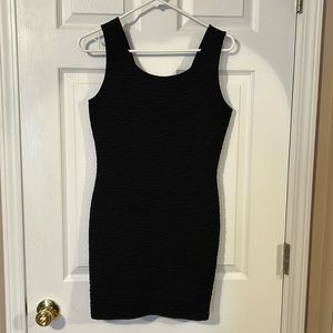 Black body-con dress
